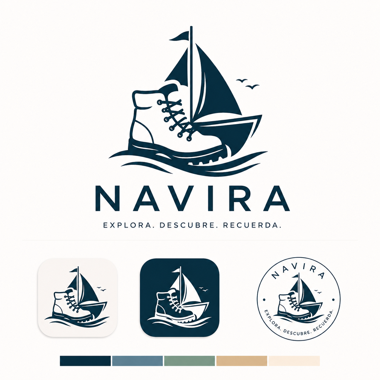 Logo barco y bota